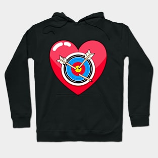 Heart Target and Arrow Hoodie